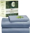 Sheets Set Twin Size Bed, Cooling Rayon from Bamboo Sheets, Luxury Twin Size She