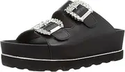 enchanted(エンチャンテッド) Women's Mule Jewelry Buckle Slide Wedge Sandals