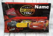 BNWT Personalised Cars Double Zip Large Binder PVC Pencil Case 23 x 33cm