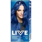 Live Ultra Bright Pastels Hair Color Permanent Dye, 095 Electric Blue Shade New