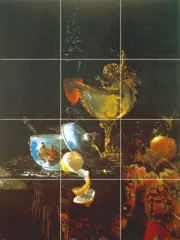 Art Willem Kalf Still Life Mural Ceramic Tiles Backsplash Decor Tile #283