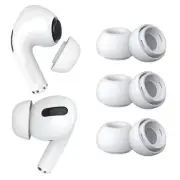 3 Pairs Replacement Earbud Tips for AirPods Pro - Silicone Ear Tips M - White