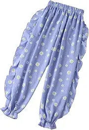 [Generic] 12 Month Girl Clothes Pants Toddler Kids Baby Girls Boys Cotton Polka Dots Linen Elastic Basic Long Pants Bloomers Casual Joggers 12 Month Fall Girl Clothes
