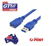 SuperSpeed 5Gbps USB 3.0 Type-A Male to Female M/F Extension Cable For PC Mac AU
