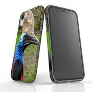 For iPhone XR Case Armoured Tough Cover,Cassowary