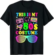 [VidiAmazing] This is My 80s Costume T-Shirt Vintage Retro This is My 80s ds1146 T-Shirt