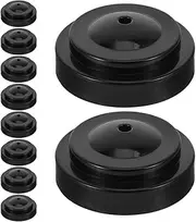 BCOATH 10pcs Round Plastic Flagpole Base Desktop Mini Flag Holder Stand Single Hole Flag Stick Support for Desktop Display