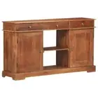 vidaXL Sideboard 135x35x75 cm Solid Acacia Wood 2BB