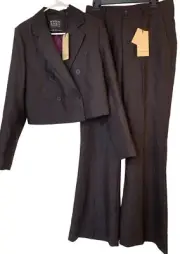 New Anthro Scotch & Soda Blazer Flare Pant Suit M 10 29/32 Sparkle 9094