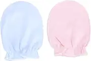 [OATIPHO] Cotton Baby Gloves for Newborns Infants Anti-grasping Comfortable Warm and Scratch-proof Random Color