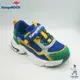 【KangaROOS 美國袋鼠鞋】童鞋 FUSION 2 復古老爹鞋 運動鞋 休閒鞋 (藍/綠/灰-KK32320)