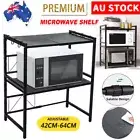 3 Tiers Microwave Shelf Oven Rack Adjustable Heavy Duty Utility Storage Shelves