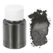 10g/0.35oz Cosmetic Grade Mica Powder, 600 Mesh Mica Powders, Silver Gray