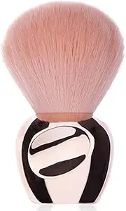 UNIMEIX Nail Dust Brush Round Head Nail Art Dust Powder Remover Cleaner Brush or Acrylic UV Gel Nail Arts Kabuki Nail Brushes For Cleaning (Rose)