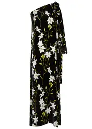 Bernadette Nel Floral-print Velvet Maxi Dress - Black - 36 (UK8 / S) 36 (UK8 / S)