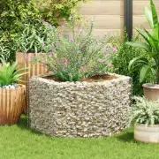 Hexagonal Gabion Planter Box 100x90x50 cm Durable Garden Raised Bed