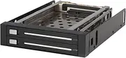 StarTech.com 2 Drive 2.5in Trayless Hot Swap SATA Mobile Rack Backplane - Dual Drive SATA Mobile Rack Enclosure for 3.5 HDD