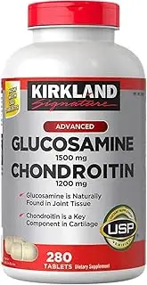 Kirkland Signature Glucosamine HCI 1500 mg and Chondroitin Sulfate 1200 mg, 280 Tablets