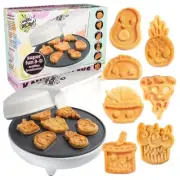 Fun Food Friends Mini Waffle Maker - 7 Different Kawaii Style Design Pan Cake...