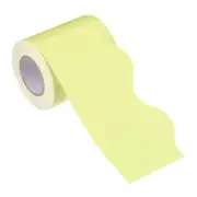 2.24"x32.8Ft Bulletin Board Border,Scalloped Trim Strips Wall Decor,Light yellow