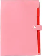 File Folder - Paperwork Files | A4 Size Portable Multifunction Storage Supplies | Paper Organizer with Color Labels and 7 Pockets for School Home Business Bill Receipt