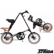 英國STRiDA速立達 16吋單速5.0版碟剎折疊單車/三角形單車-霧咖啡