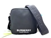 AUTH NWT $910 Burberry Men’s Paddy LogoPrint ECONYL® Crossbody Bag In Black