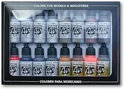 71181 Model Air Metallic Effects 16 Colour Acrylic Airbrush Paint Set