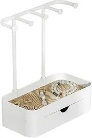 [Generic] Necklace Holder Rack | Elegant Storage Tray for Jewel - Chic Jewelry Organizer Display Stand for Bracelet, Jewel, Ring, Earrings