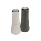 Joseph & Joseph Milltop Pair Grey Salt and Pepper Shaker Grider Mill Tableware