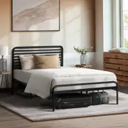 Oikiture Metal Bed Frame King Single Size Bed Base Platform