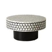 Nora Bone Inlay Coffee Table Black