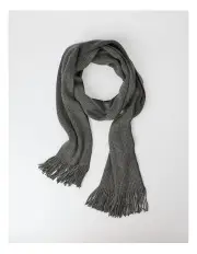 [Blaq] Two Tone Scarf in Grey