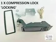 1 Locking Compression Latch Lever Lock Horsebox Trailers Locker Doors Tack Box
