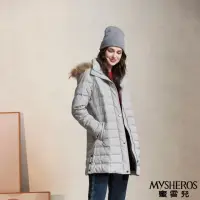 在飛比找momo購物網優惠-【MYSHEROS 蜜雪兒】長版羽絨外套 毛毛連帽 拉鍊子母