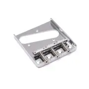 KD By AxLabs Tele Style 3-Saddle Bridge for String-Through-Body - Chrome