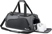 YOUYICI Gym Bag with Shoes Compartment and Wet Pocket, Water Resistant Travel Duffel Bag Lightweight Weekender Overnight Bag for Travel, Sports, Fitness & Workout