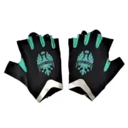 Bianchi Cycling Summer Gloves Advance Medium Size Black/Celeste Color