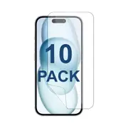 10 Pack Soft PET Film Screen Protector Guard for Apple iPhone 15 Front Bulk