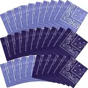 [MEIOOFIC] 30 Pcs Bandanas Bulk Paisley Bandanas Unisex Head Wrap Scarf Cowboy Bandanas Headband Handkerchief for Women Men