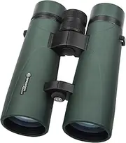 BRESSER 10x50 Binoculars for Adults - High Powered, Cruise Ship Binoculars with BAK4 Roof Prism & Phase Coating, Green FMC Lens, Waterproof & Fogproof for Bird Watching