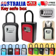 2024 Lock Key Safe Storage Box Combination Padlock Security Home Outdoor