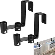 Fence Hooks for Pool Equipment, Set of 2 Pool Fence Hanger, Heavy Duty, Weather-Resistant, Multi-Purpose Poolside Storage for Cleaning Tools Skimmer Hose