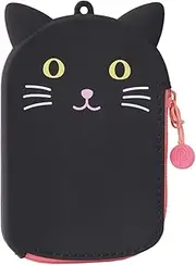 Lihit Lab A7784-3 Passport Pass Case, Black Cat, Kroneko
