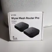 Wyze AXE5400 Tri-Band Wi-Fi 6E Mesh Router 2-Pack Pro Covers up to 4000Sq Ft