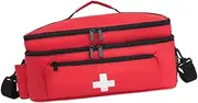 Abbraccia First Aid Bag Emergency Supplies Pouch Carrying Case Portable Emergency Kit Organizer Empty Storage Bag for Travel Home Car