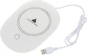 UTHCLO Thermostatic Coaster Cordless Mug Warmer Coffee Mug Heater Coffee Mug Warmer USB Heating Pad Tea Mug Electric Heating Coaster Office White Intelligent Cup Warmer Abs