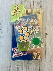 Card Game - 3 For Me- Patch Products 2000 Big Deal Memory, Search, Go Fish NEW!