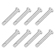 8Pcs 5/32" x 1" Single Hole Clevis Pins, 304 Stainless Steel Flat Head Pins