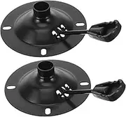 MINAOLULUS 2Pcs Office Chair Swivel Base Replacement Mechanism Chair Plate for Desk and Gaming Chairs Easy Installation Design